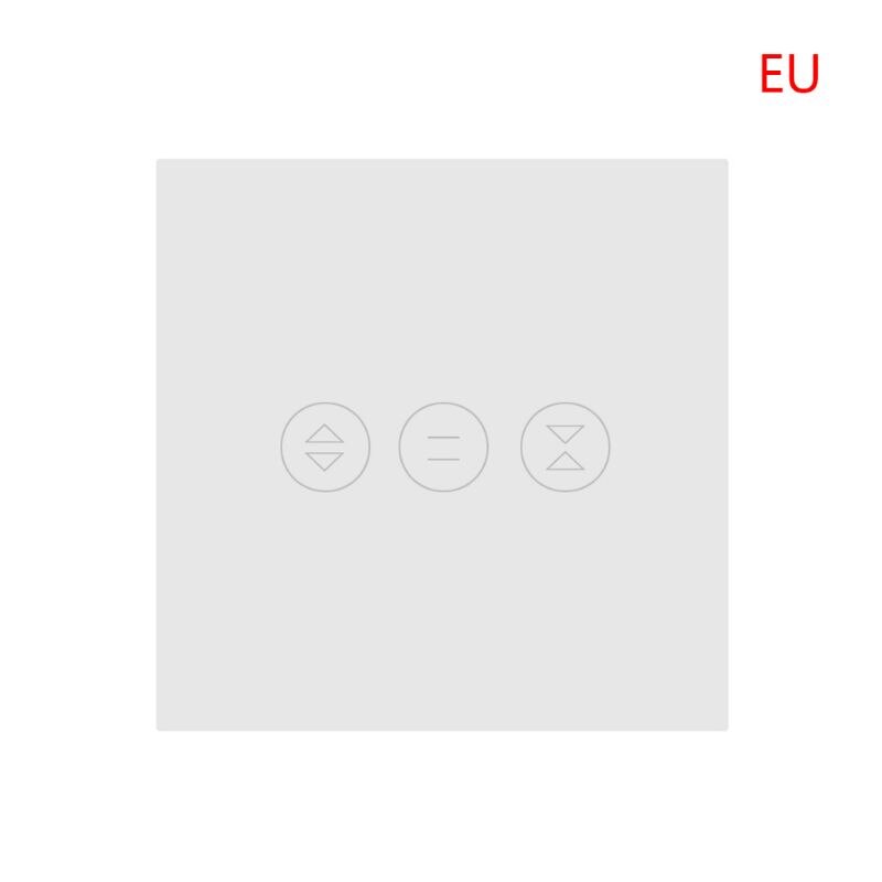 WiFi commutateur de rideau intelligent pour volet roulant électrique ue/US interrupteur minuterie réglage E7CD: White EU