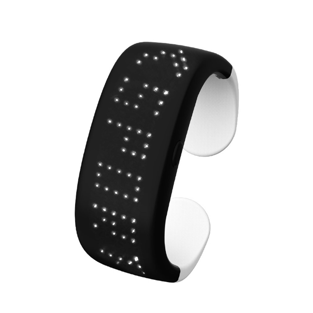 Nuovo Puntelli Colorato Schermo A portato Dinamica Braccialetto di Incandescenza di Notte Corsa e jogging festa concerto Puntelli Braccialetto di ABS + PC + TPU