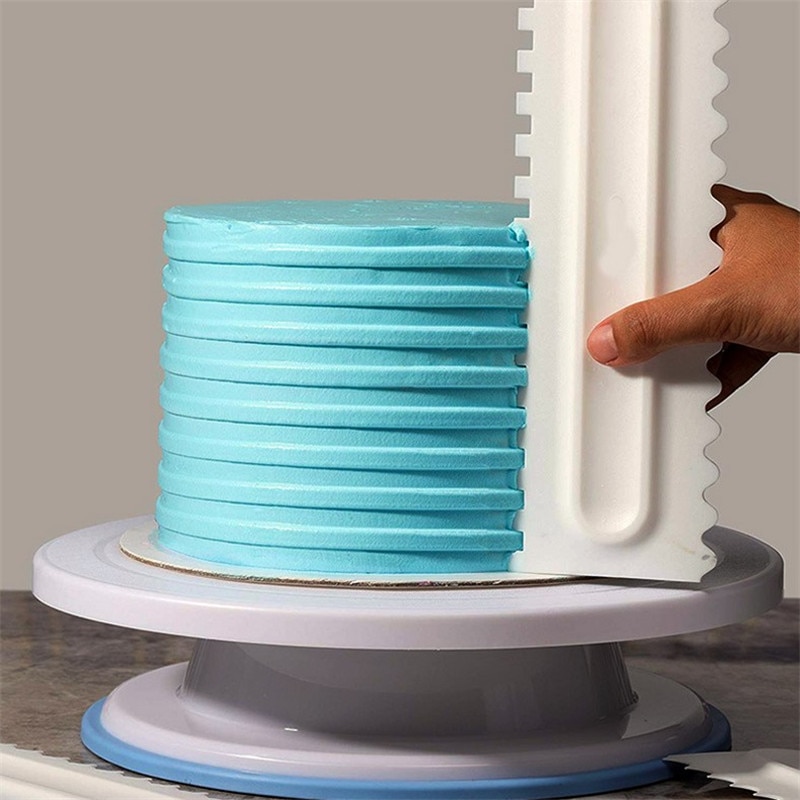 Plastic Cake Moulding Plaat Taart Decoratie Kam Glad Cake Schraper Gebak Textuur Taart Tools Bakken Tools