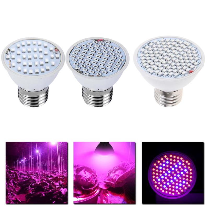 Full Spectrum LED Grow Light 8W E27 500lm Spotlight Lamp Bulb Flower Plant Greenhouse Hydroponics System AC85-265V Grow Box