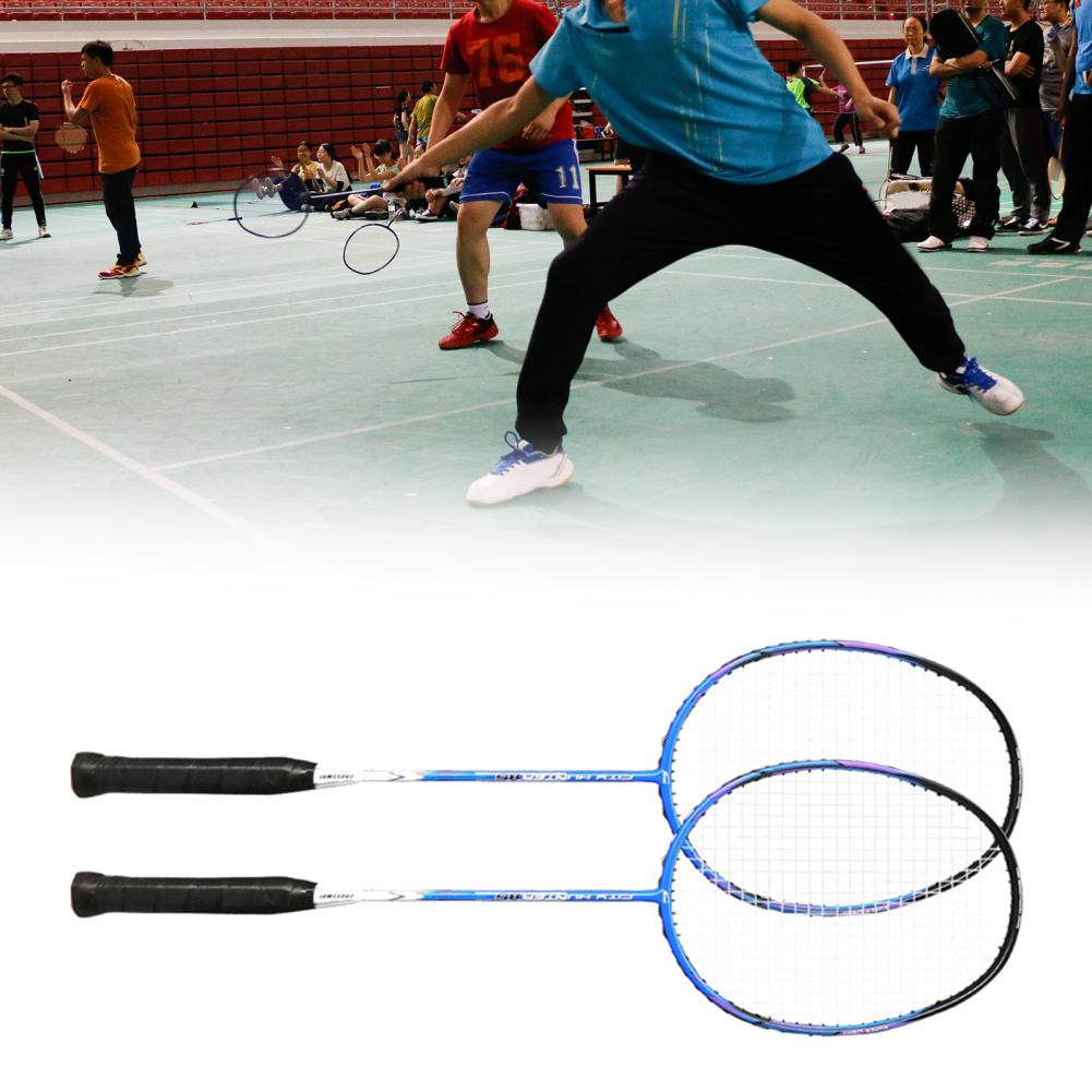 1 Set Great Badminton Rackets Set Portable Badminton Racquet Set Comfortable to Grip for Indoor