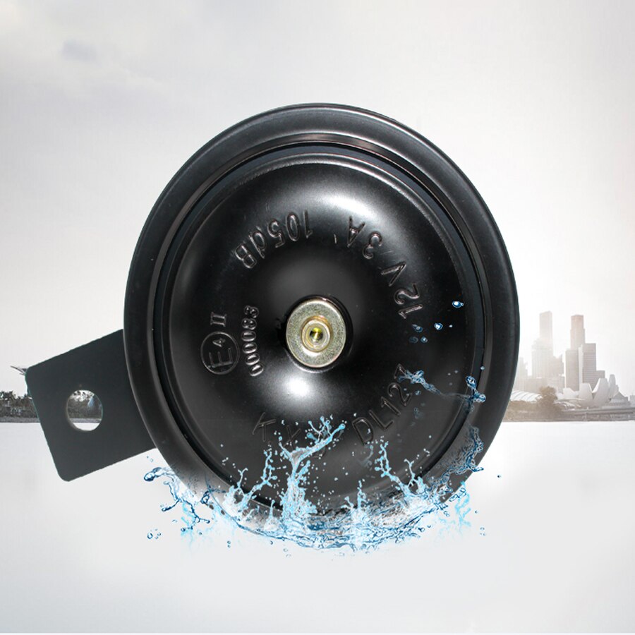 Produktbild von KIMISS Motorcycle Horn, Universal Super Laut Metall Hupe Wasserdichte Elektrische Horn Runde Lautsprecher Für Roller Moped Dirt Bike