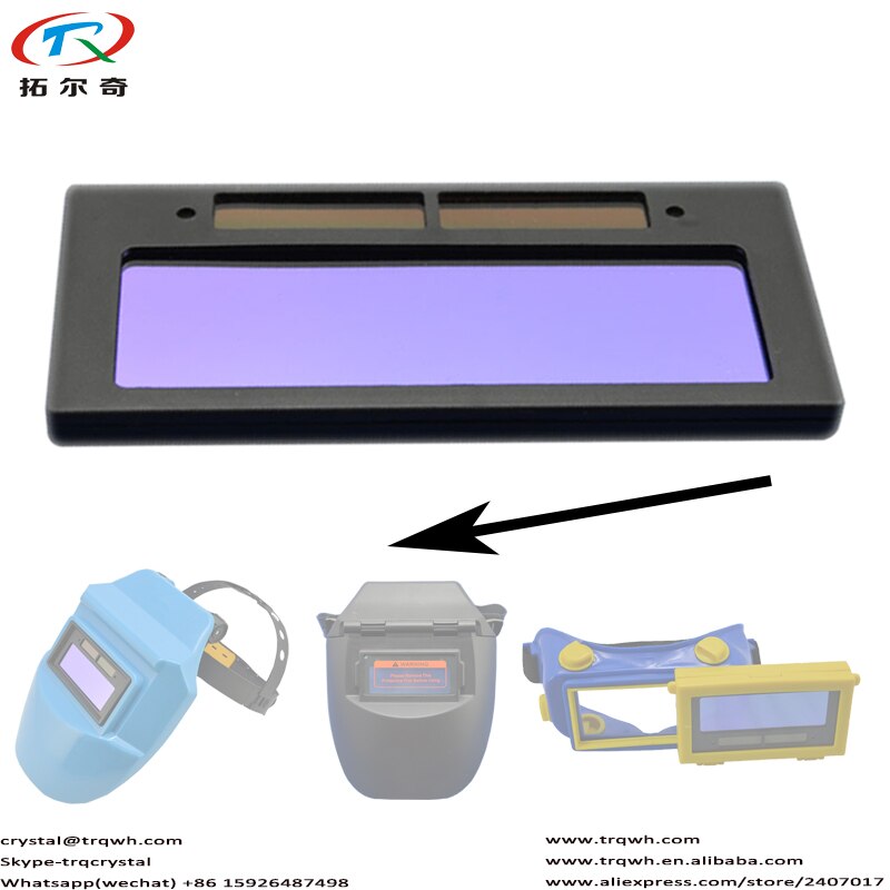 Beautiful Aqua Blue Welding Filter Lens Crystal Liquid Arc Weld Auto Darken ADF Fast TRQ-1100