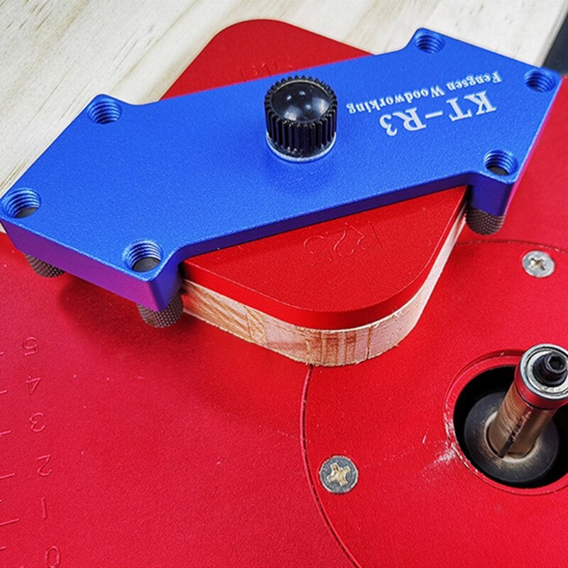 KT-R3 Woodworking Arc Positioning Template Aluminum Alloy KT-R2 Fillet R Angle Arc Half-round Positioning Plate Tool