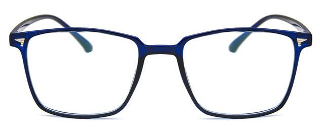 Heren klassieke vierkante brilmonturen merk dames decoratie optische bril heren: Helderblauw