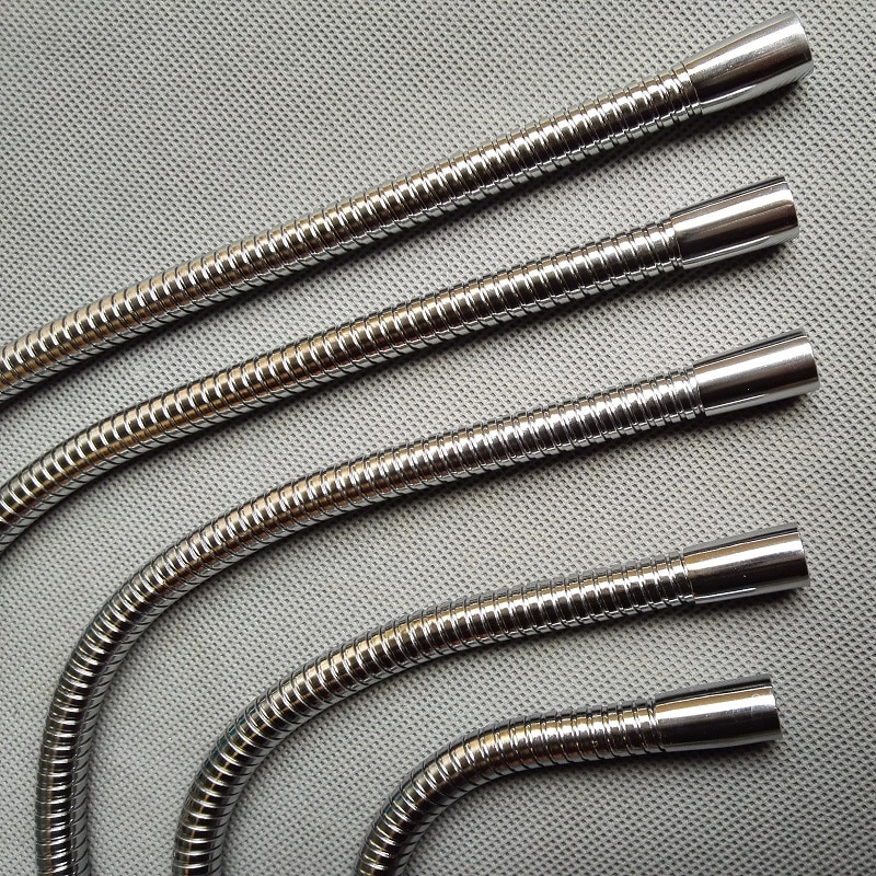 2 stk / parti  m10 mandskrue + huntråd blødt letmetal fleksibel ledning diy metal svanehals slange serpentin rør klemme lampe