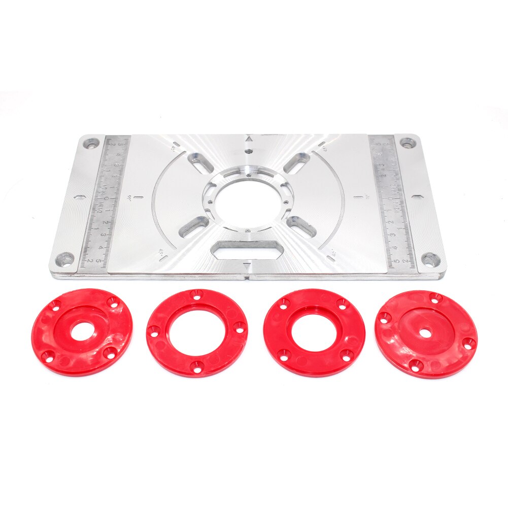Multifunction Aluminum Router Table Insert Plate Woodworking Benches Wood Router Trimmer Models Engraving Machine