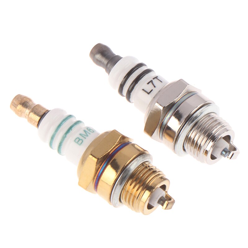 1PC BM6A bujías Glow Plug BM6A motor pequeño Replacemnet para 2 tiempos cortacésped con motosierra Strimmer