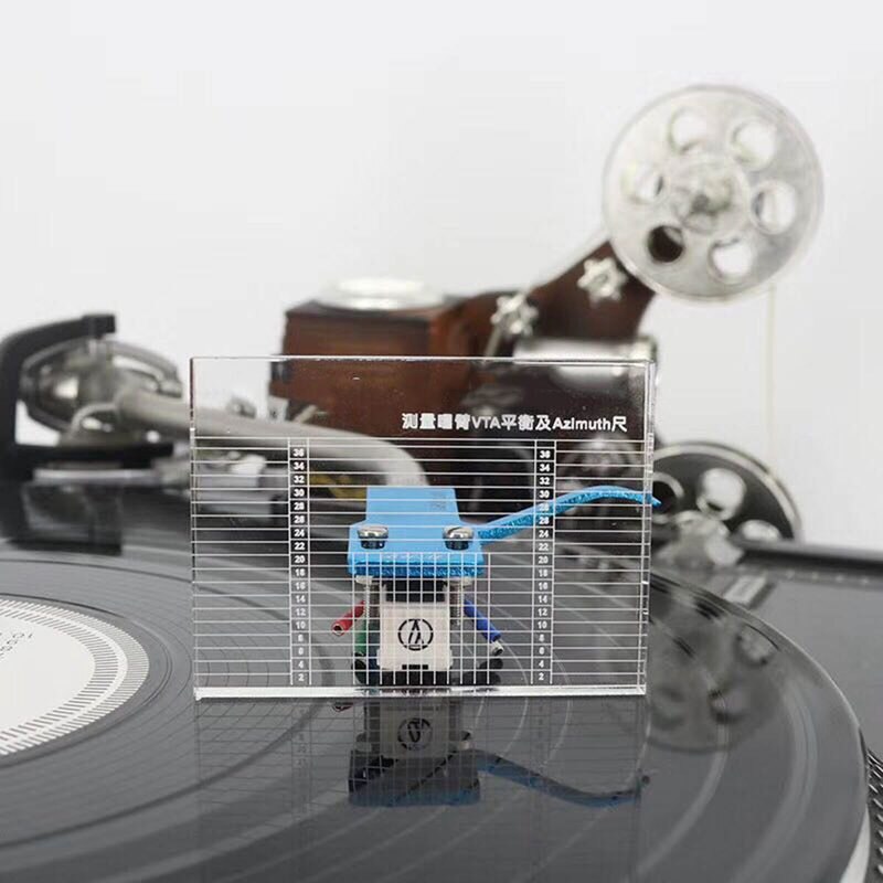 LP Vinyl Record Player Measuring Phono Tonearm VTA/Cartridge Azimuth Ruler Balance Cartridge Azimuth Ruler Headshell Turntable