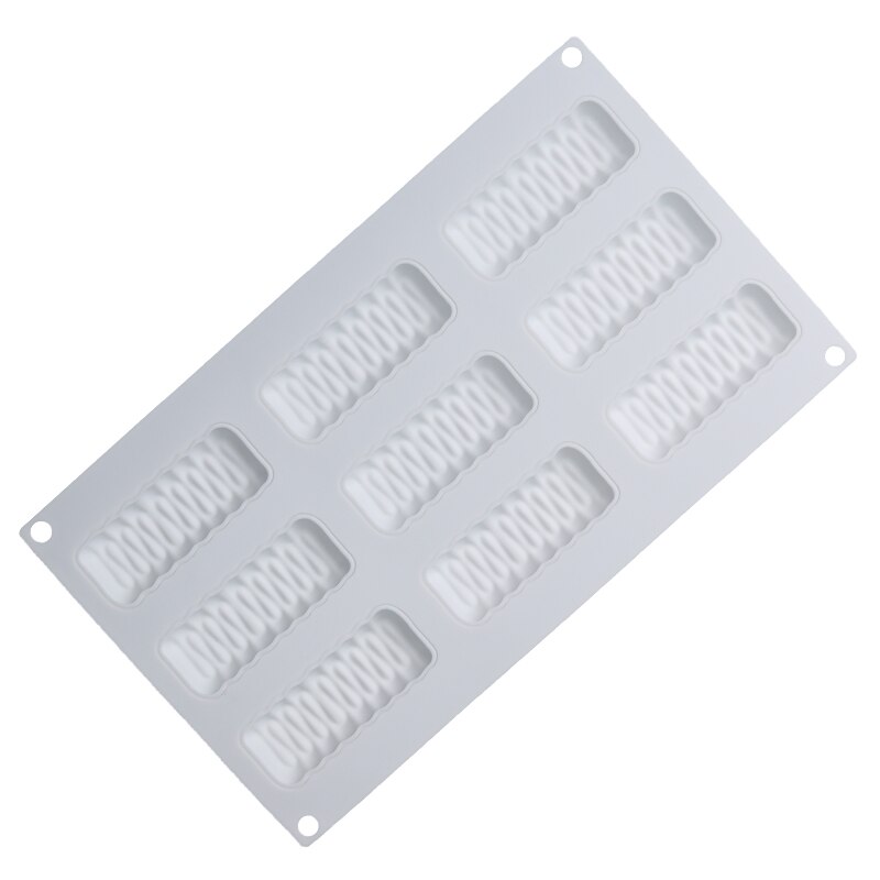 SHENHONG 9 Löcher Welle Form Torte Dekoration Dessert Silikon Gebäck Kuchen Form Zum Backen Tartlet Mould Mousse Schokolade Pan