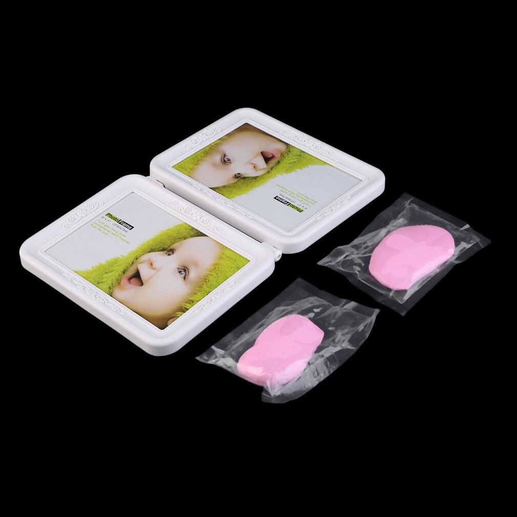 Fotolijst baby voetafdruk voet- of handafdruk gipsset doop: 1