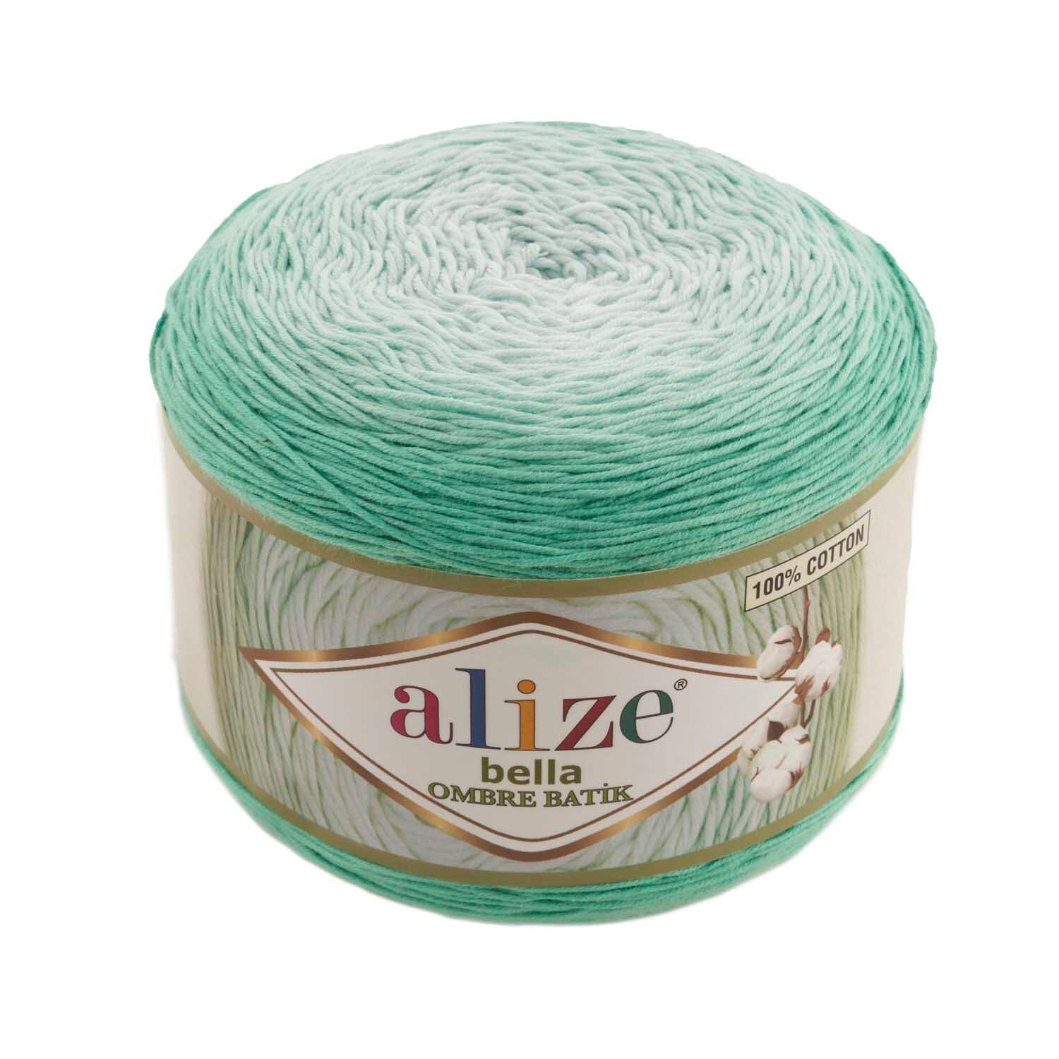 % 100 Katoen 1 Pack ( 2 Ballen) Alize Bella Ombre Batik Hand Breien Garen (1 Bal: 250 Gram 900 Meter) Haak Tool Kit: 7408