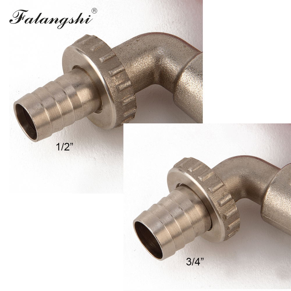 G1/2, G3/4 Bibcock Messing Kraan Outdoor Tuin Kranen Wc Mop Kraan WB8505