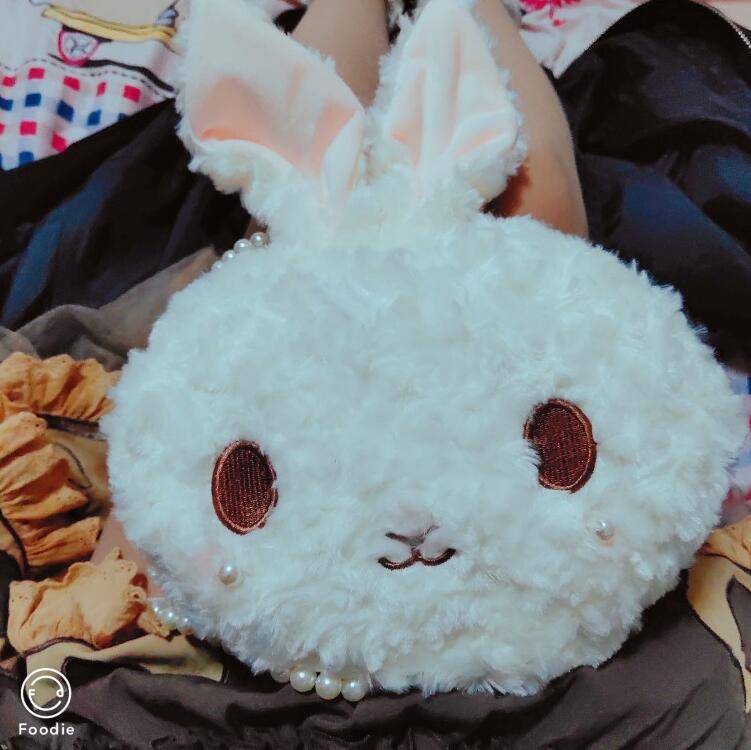 Pige prinsesse lolita taske fødselsdagsfest bunny taske håndlavet lolita pink jk skuldertaske messenger kanin taske  md1013