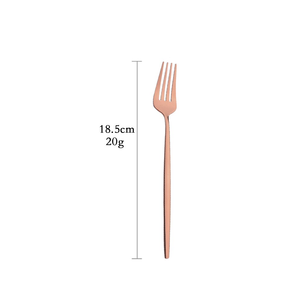 Spiegel Rose Goud Bestek Bestekset Roestvrij Staal Thuis Servies Feest Vork Lepel Dessertmes Keuken Diner Servies Set: Deep Blue