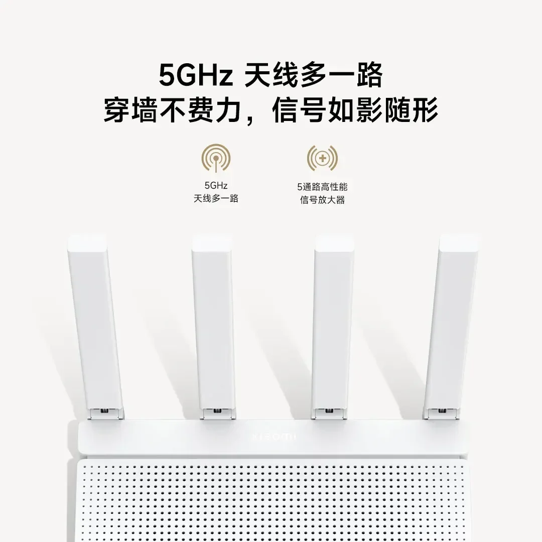 Xiaomi AX3000T 3000Mbs 256MB WiFi6 Dual WAN 2.4/5GHz Signal Network Qualcomm CPU with Mi Home