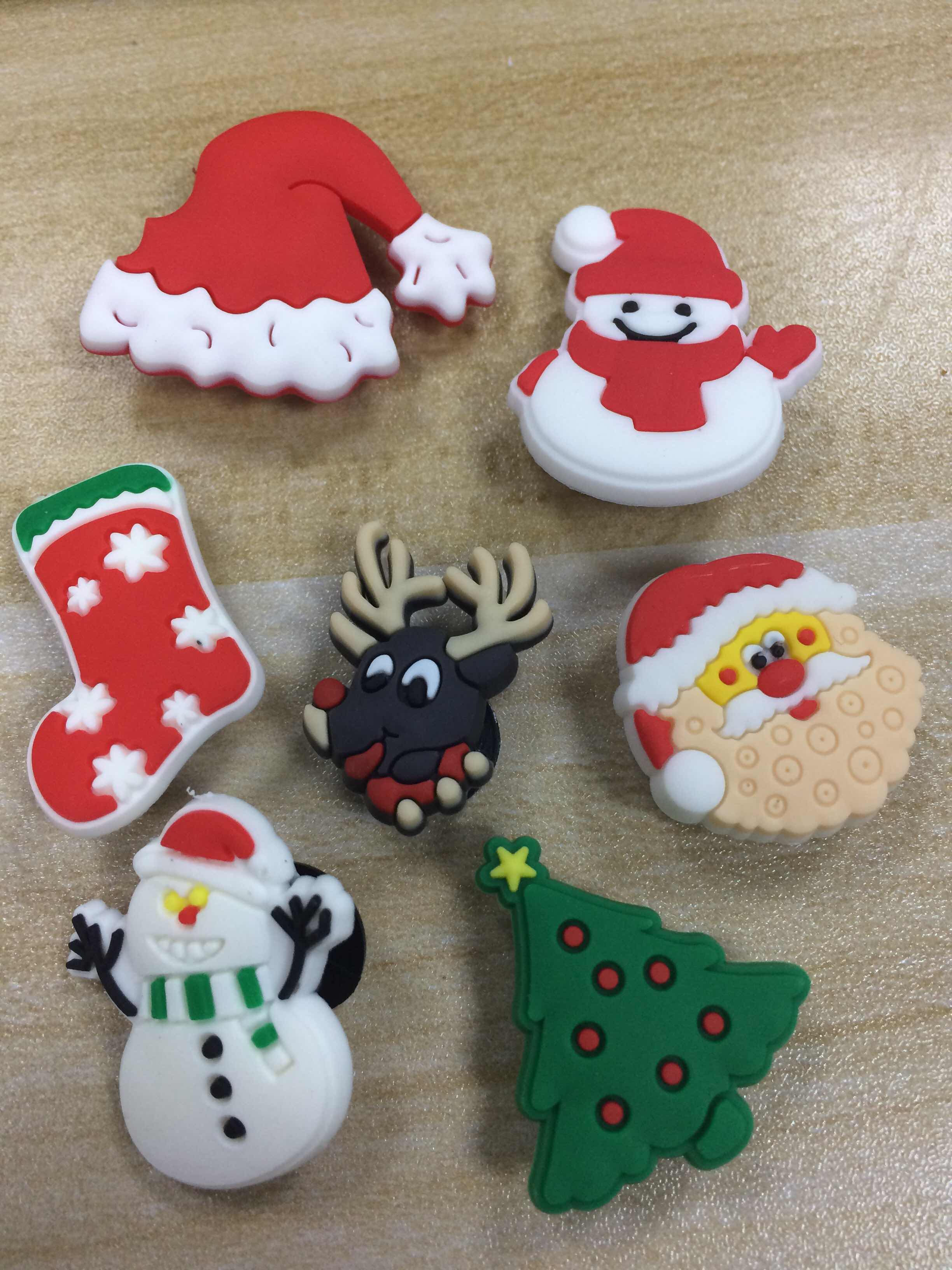 1Pcs Snowman PVC Fridge Magnet Home Decor Christmas Tree Magnetic Stickers on Refrigerator Santa Claus Message Magnets Xmas
