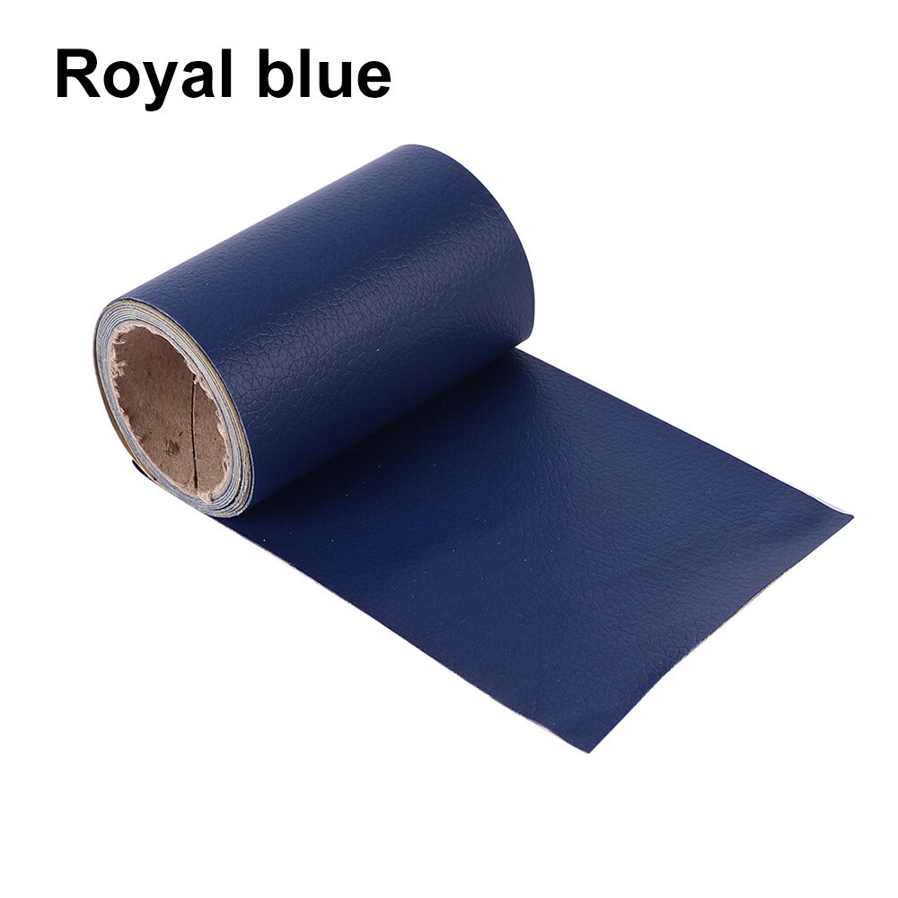 1Roll Leather Patches Self-Adhesive PU Repair Patch Couches Repair Stickers For Sofas Bags Furniture Driver Seats: royal blue