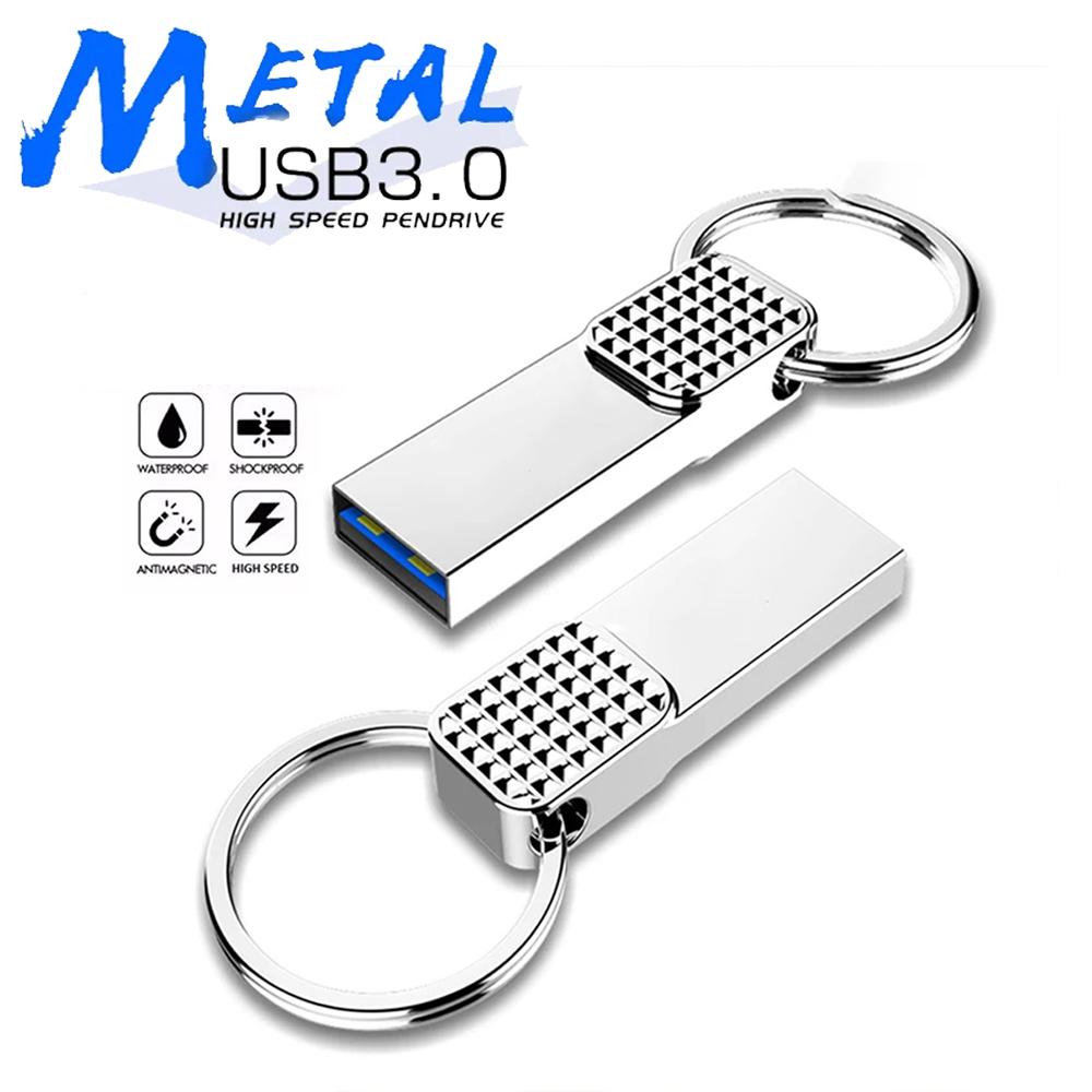 Unidade flash original usb3.0 pen drive de alta velocidade 64gb metal à prova dwaterproof água memória usb 32gb para dispositivos de armazenamento de computador 16gb 8gb