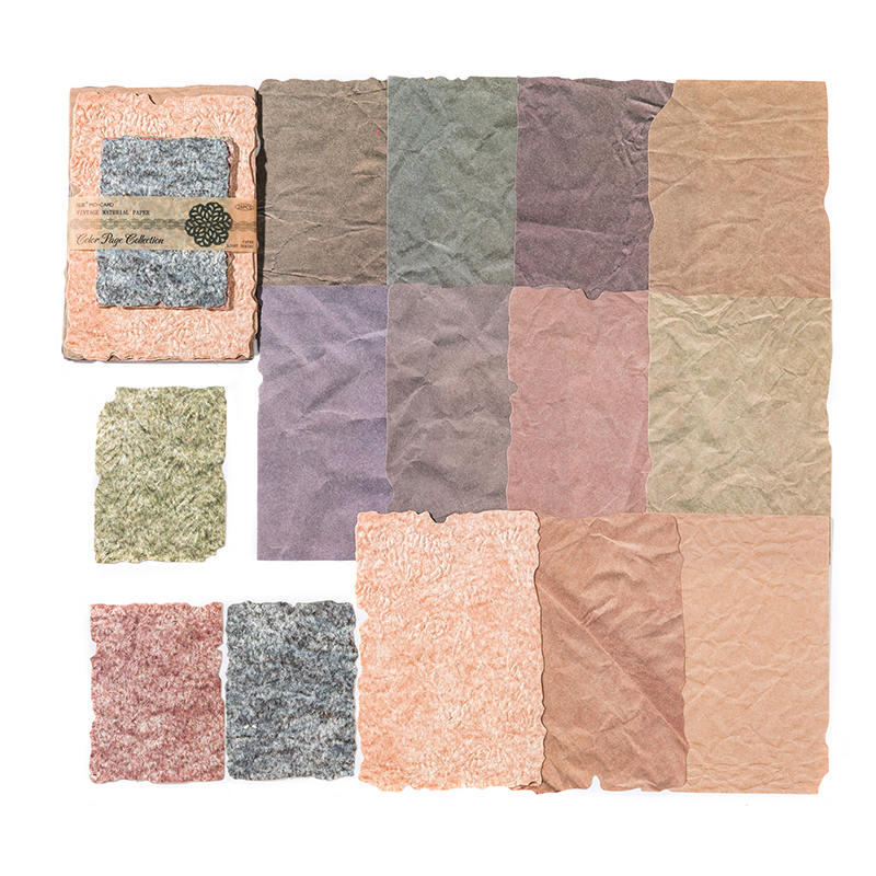 Papel de textura Vintage para álbum de recortes, materiales de Collage, decoración, diario de chatarra, estética, papelería, 28 unids/lote por paquete: Gris claro