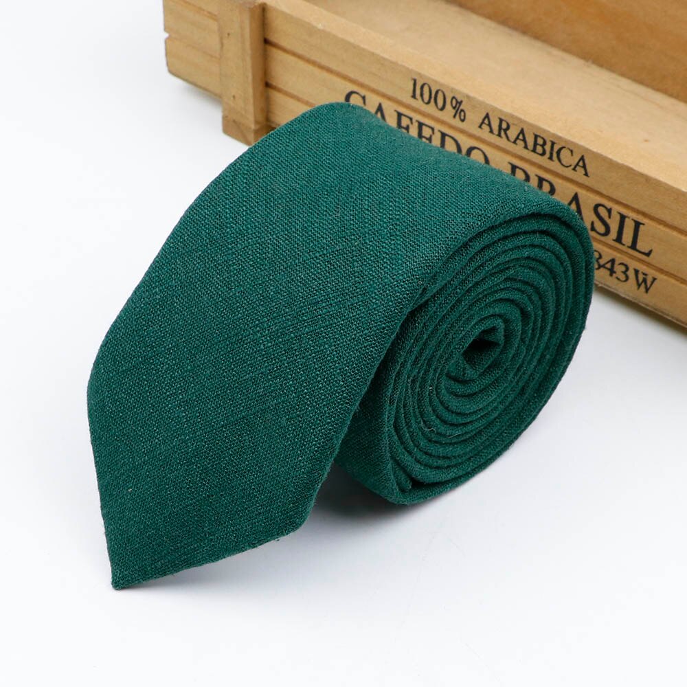 Corbata informal para hombre, corbatas delgadas hechas a mano de algodón clásico de 6,5 cm con textura de camisa estrecha para boda, Collar, corbatas delgadas,: 8