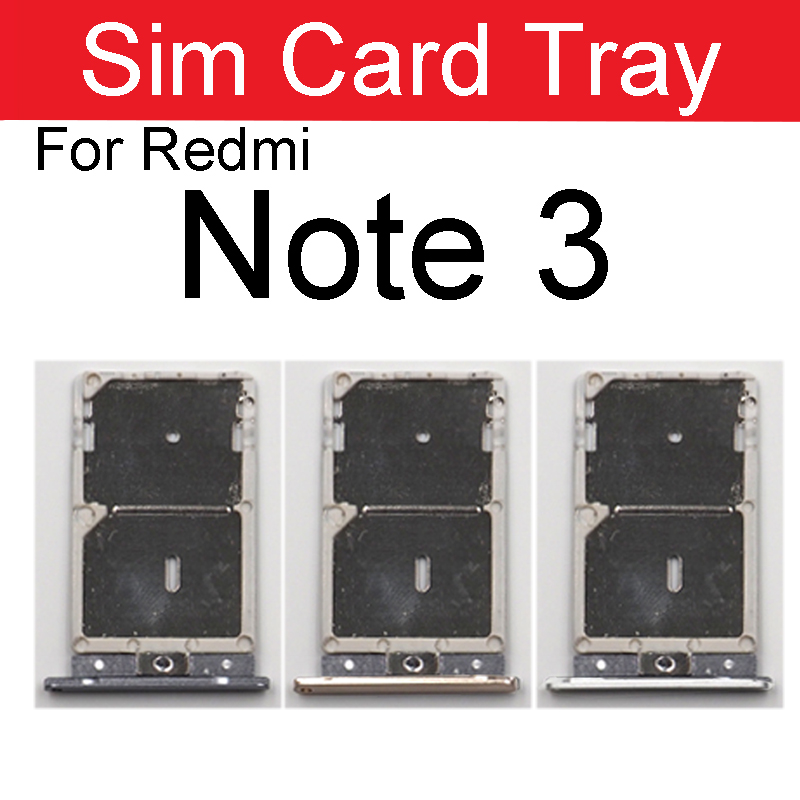 Support de carte Sim pour Xiaomi Redmi Note 3 3s 3x Pro, adaptateur de fente de carte Sim, réparation de pièces de rechange