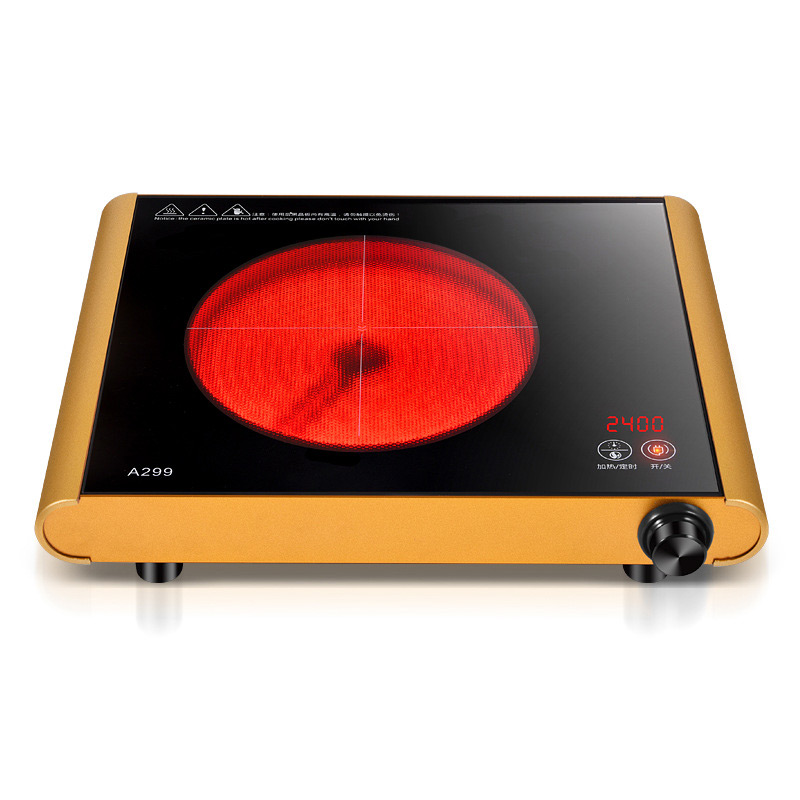 Household 2400W Radiant Cooker Stainless Steel Tea Light Wave Stove Electric TaoLu Hotpot Cooking Machine