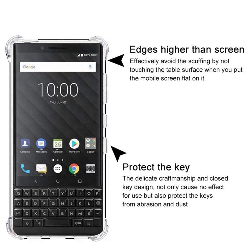 Airbag TPU Silikon TPU stoßfeste Hülle für Brombeere Schlüssel2 Schlüssel 2 Keytwo Keyone Schlüssel 1 2 Schlüssel2 Schlüssel1 Sanft Telefon Startseite Hülse Funda
