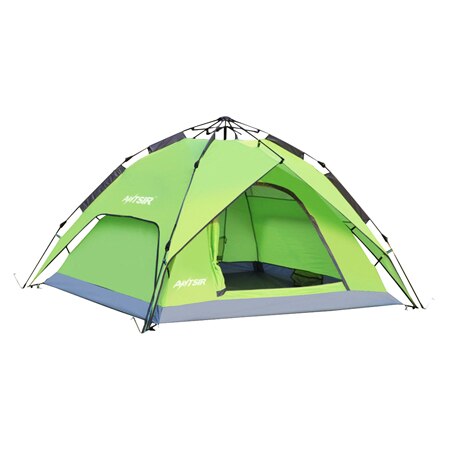 Automatische Tent 3-4 Persoon Camping Tent Instant Setup Portable Backpacken Zon Onderdak Travelling Wandelen: Green