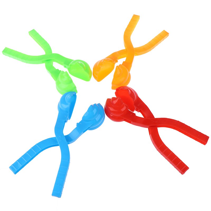 1pc leuke cartoon eendvormige sneeuwbal maker clip kinderen buiten winter sneeuw zand mal gereedschap willekeurige kleur