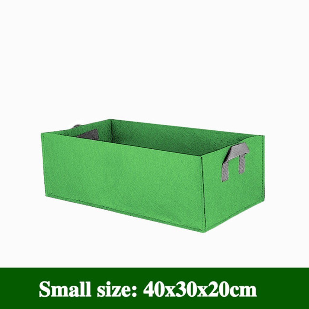 Stoff Angehoben Garten Bett Rechteck Atmungsaktive Pflanzen Container Wachstum Tasche # SRN: AG
