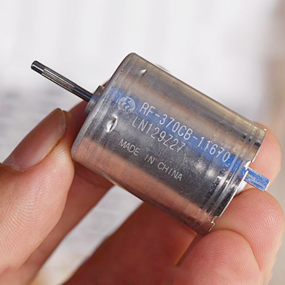 Mikro rc -370 motor likström elmotor  dc 12v 18v 24v volt 3000-6000 rpm låghastighets tyst liten 370 elektriska maskiner lång livslängd
