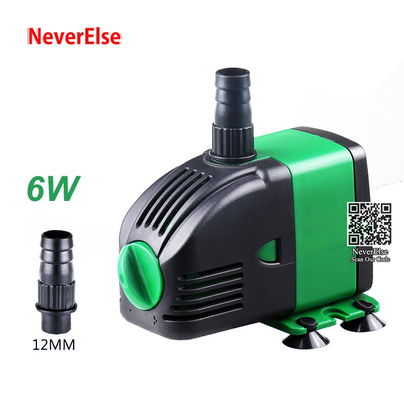 Aquarium Water Pump adjust change Water Output Volume,Fish Tank Aquarium Pump to circulate water for fish aquatic coral reef: 6W / EU Plug adapter