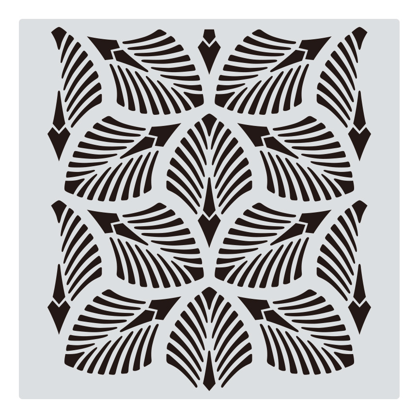 1 Uds. 30*30cm Mandala geométrico DIY plantillas de capas pintura de pared libro de recortes colorear plantilla decorativa de álbum en relieve: Verde