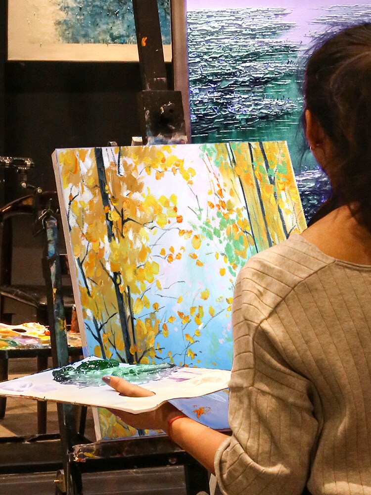 White Blank Square Artist MiniCanvas For Canvas Oil Painting Wooden Easel Board Frame For Primed Oil Acrylic Paint