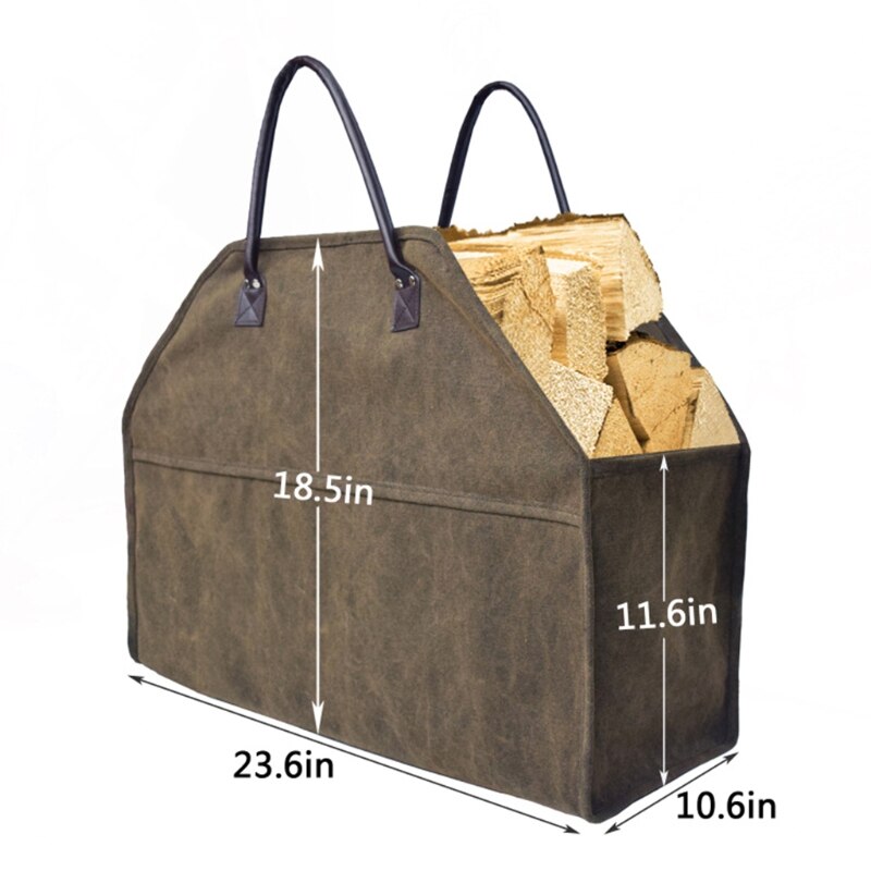 Log Carrier Canvas Brandhout Bag Brandhout Houder Haard Houtkachel Accessoires Opbergtas Voor Vuurkorf