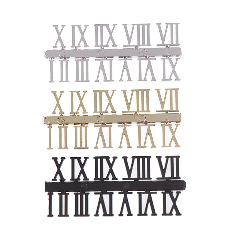 Clock Dial Digital Mechanism Parts Card Clock Accessories Roman Numeral DIY Digital Replacement Gadget Repair Clock Parts