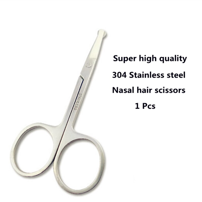 Micro Precision Eyebrow Ear Nose Trimmer Shaving Safe Face Care Clipper Trimmer For Nose Hair Trimer For Man/Woman Nose Ear Hair: Nasal hair scissors