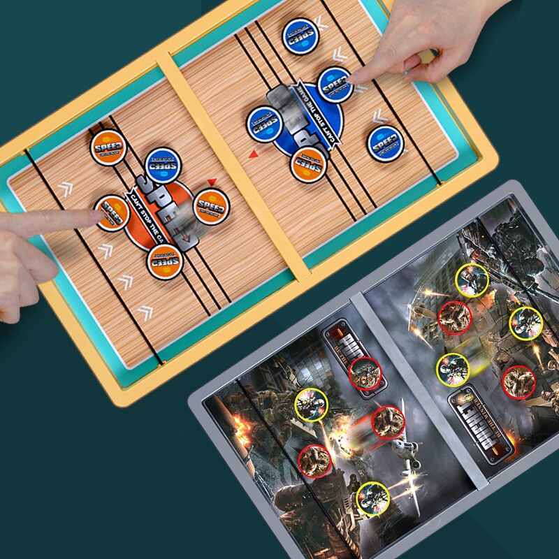 TischfußBall Gewinner Spiele Tisch Eishockey Spiel Katapult Schach eltern-Art-Interaktive Spielzeug Schnelle Schlinge Puck Bord Spiel Spielzeug Für freundlicher