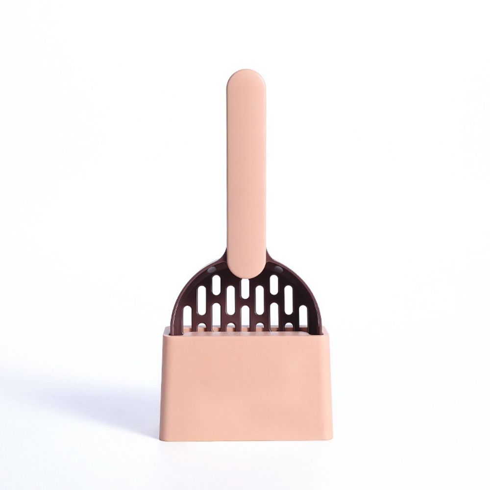Grand ensemble de pelle à litière pour chat, nettoyage des excréments des chatons, fournitures de toilette pour animaux de compagnie: pink coffee