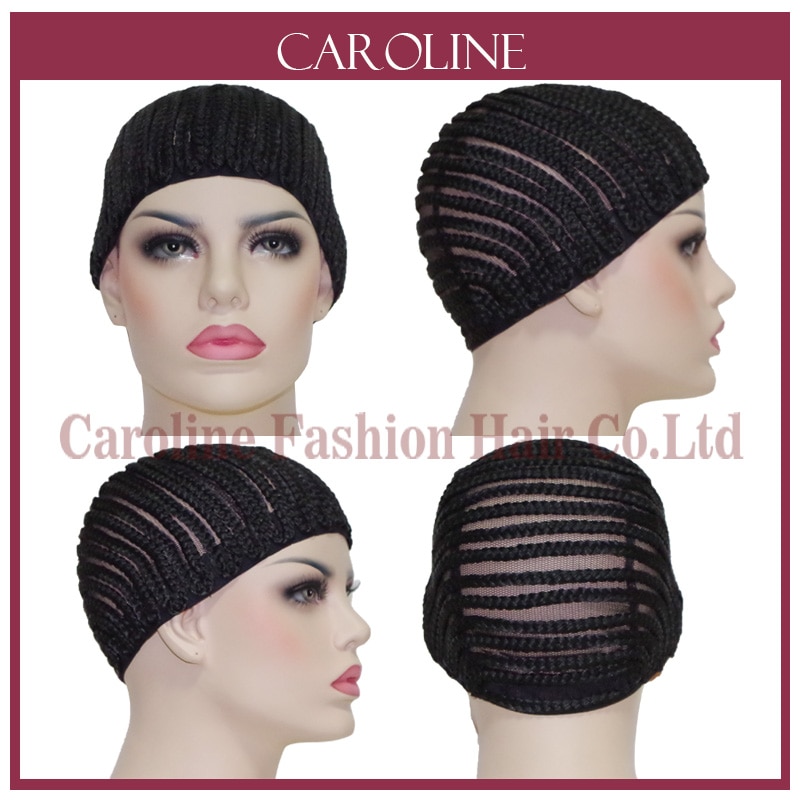 Cornrow Wig Caps For Making Wigs With Elastic Band Braided Cap For Weave Wig Rosa Hair Products Women Hairnets Easycap 6038