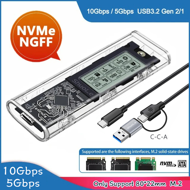 Ssd Display M..2 ssd enclosure, smart display, hard drive encl... – Grandado