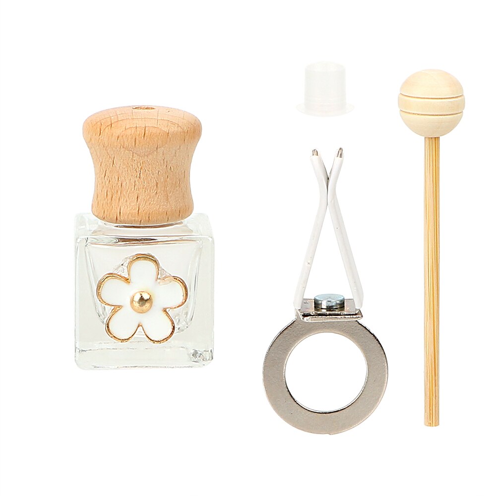 Forauto luftfrisker bil parfume klip duft tom glasflaske til æteriske olier diffuser ventil udløb ornament bil-styling