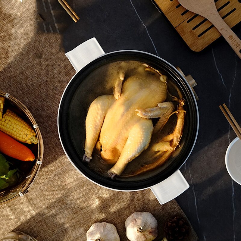 3L Electric Cooker Multifunction Pot 1000W Non Stick for Noodle Soup Pot