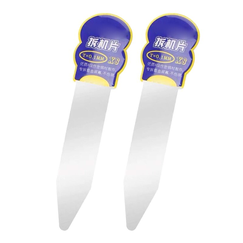 X8 hochfeste, gebogene display-demontageplatten, 0.1mm dicke handy-reparaturwerkzeuge