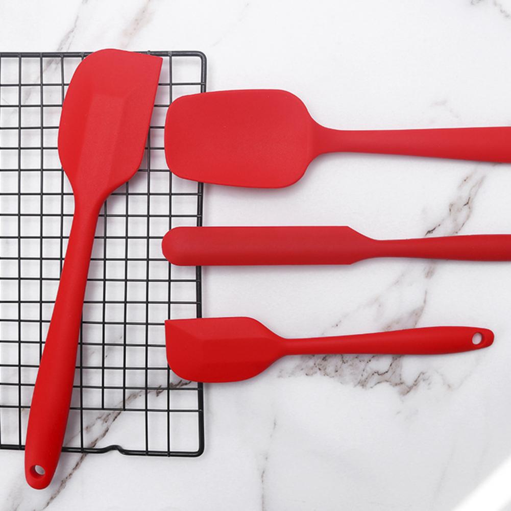 Spatule à mélanger Flexible, durable, excellente sans BPA, grattoir pratique, tourne-spatule, pour la maison, 4 pièces