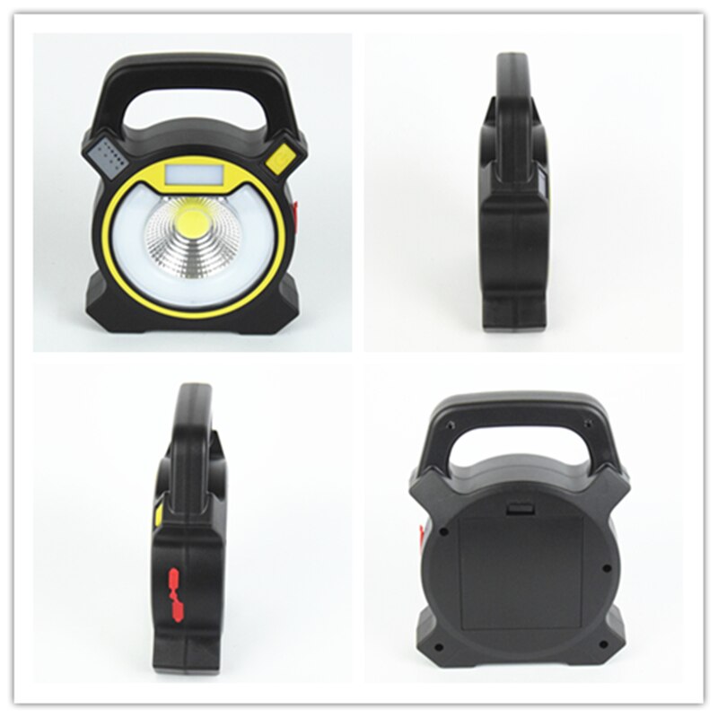 Aifeng 2400lm led cob bärbar lykta laddningsbar campingljus lampa 18650 hands kraftfull sökarlykta arbete usb laddning