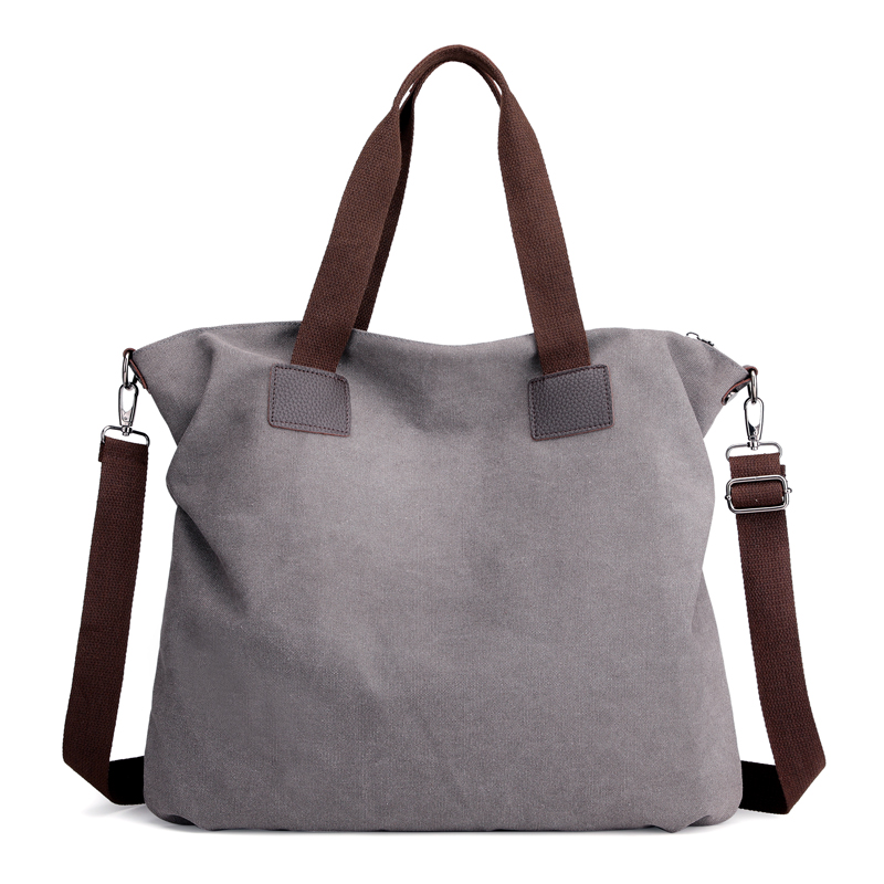 Vintage toile en cuir sac à bandoulière femmes sacs à main grande capacité décontracté sac de messager en cuir Patchwork fourre-tout Hobos sacs