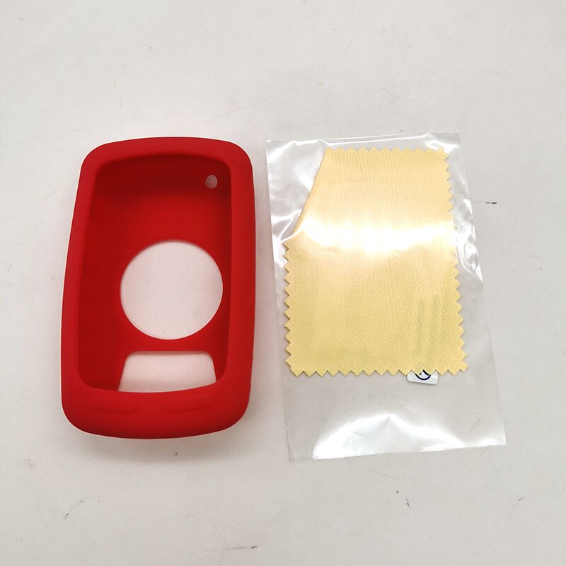 Edge 810 cykel gps dator silikongummi skyddsfodral med skärmskyddsfilm för garmin edge 810