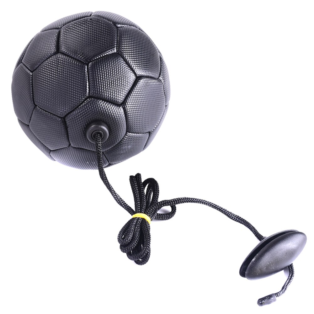 Ballon d&#39;entraînement De Football avec corde, pour enfants, débutant, entraîneur, Cage De pied: Black